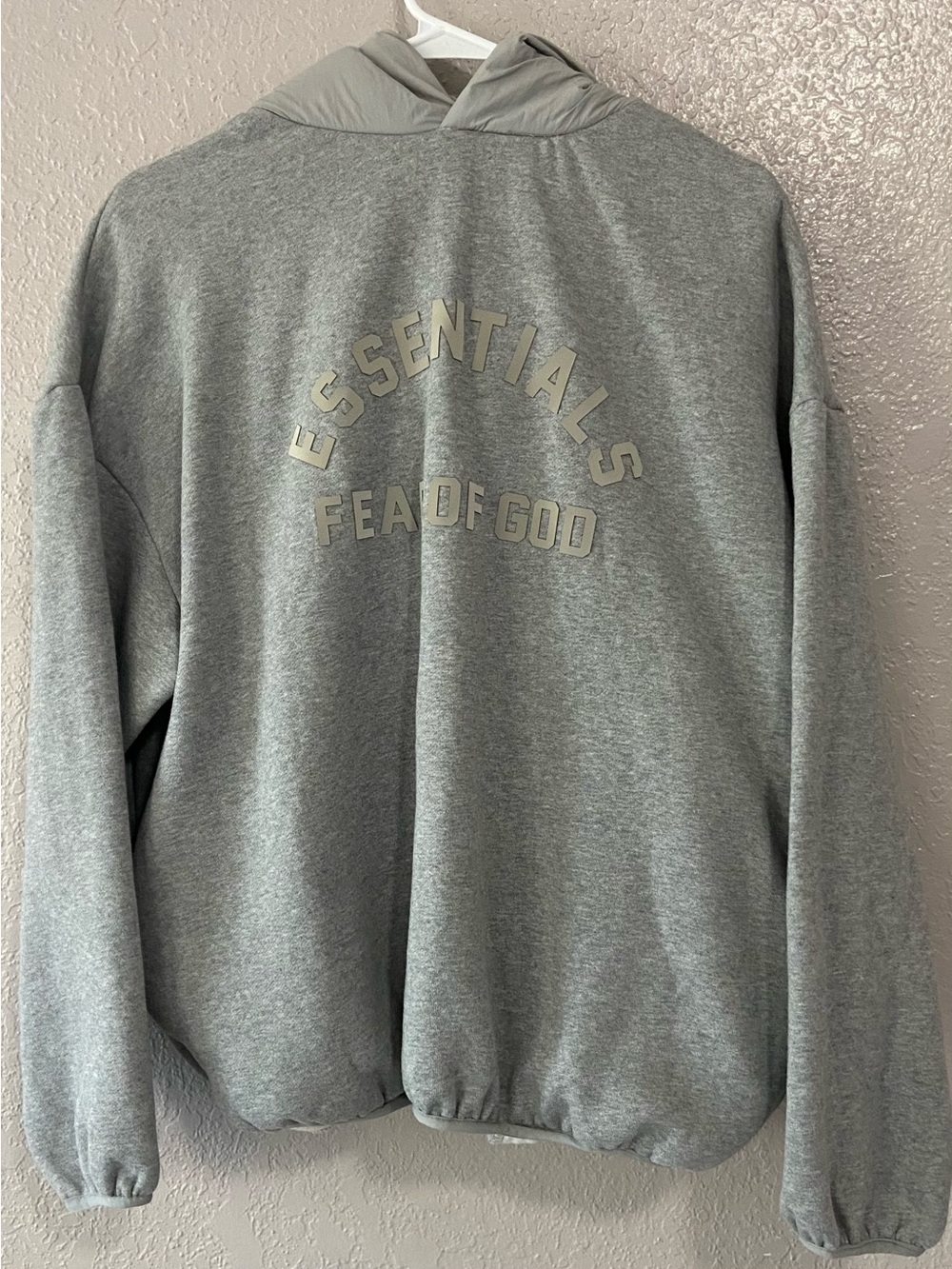 Fear of God Essentials Grey Pullover Hoodie